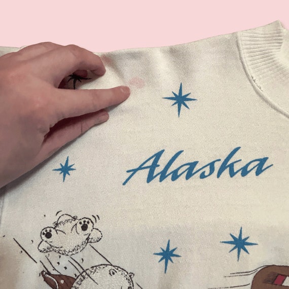 Vintage 1980s Alaska Souvenir Crewneck Sweatshirt - image 9
