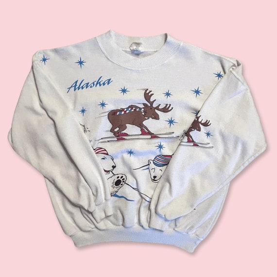 Vintage 1980s Alaska Souvenir Crewneck Sweatshirt - image 1