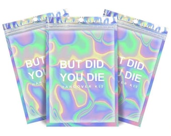 But Did You Die Hangover Kit Bags, Hen Recovery Kits, Hangover Goodie Bag, Hen Party Favours, Birthday Hangover Kit, Hen Party Goodie Bag