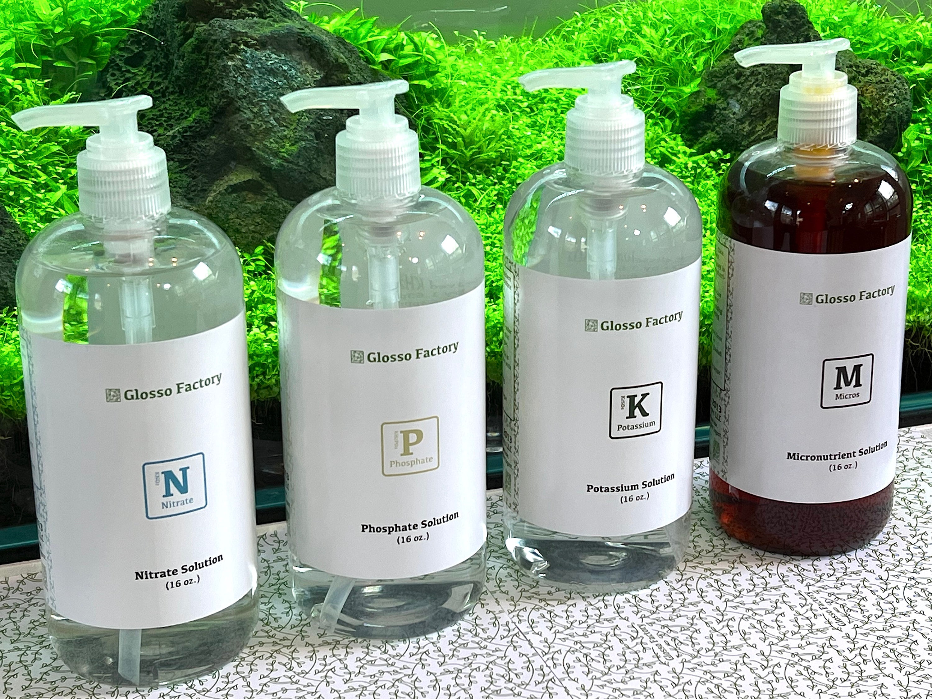 Glosso Factory Micronutrient Fertilizer for Aquatic Plants, 16oz Pump