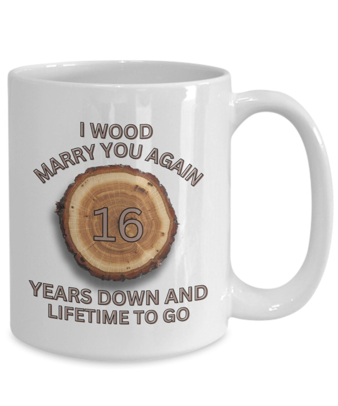 16 Year Anniversary Gift 16th Anniversary Mug 16th Wedding Anniversary