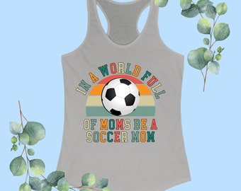 Fußball Mama Tank Top, Fußball Mama Shirt, Fußball Mama Geschenk, Spieltag T-Shirt, Fußball Shirt, Sport Mama Geschenk, Fußball T-Shirt, Sport Mama Shirt