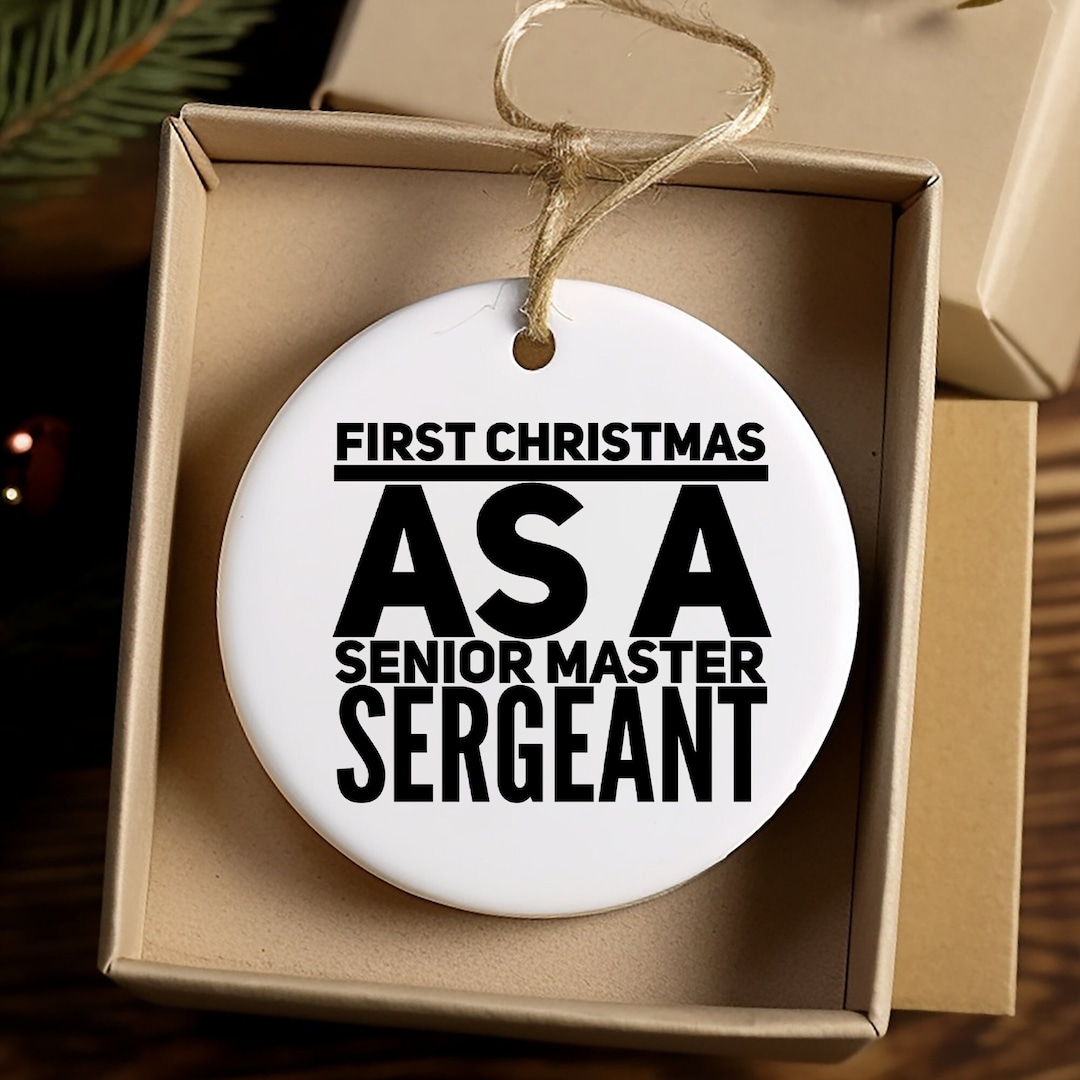 CMSGT Promotion, Chief Master Sergeant Gift Ornament, Sergeant Gift