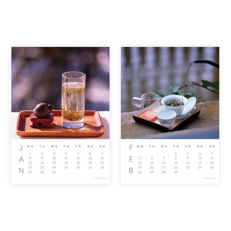 2024 Tea Calendar Sipping Happiness Through the Year Wall Calendar Etsy