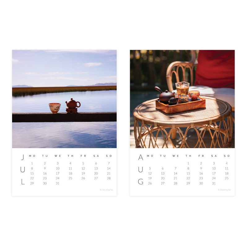 2024 Tea Calendar Sipping Happiness Through the Year Wall Calendar Etsy