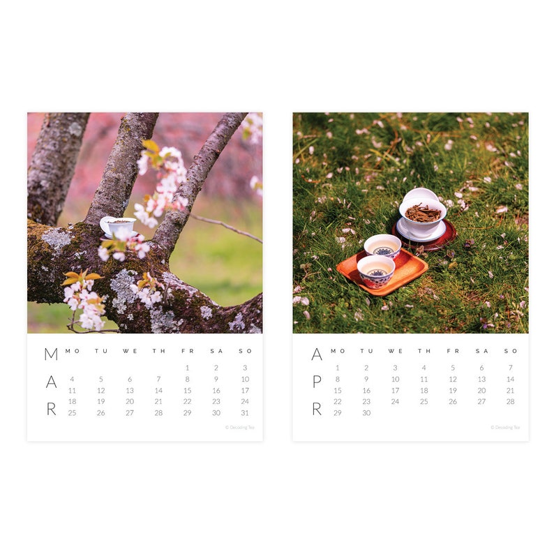 2024 Tea Calendar Sipping Happiness Through the Year Wall Calendar Etsy