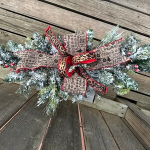 Christmas swag, Festive centerpiece, Holiday decor, Table centerpiece, Mantle decor, Versatile use, Side table arrangement, Traditional,Gift