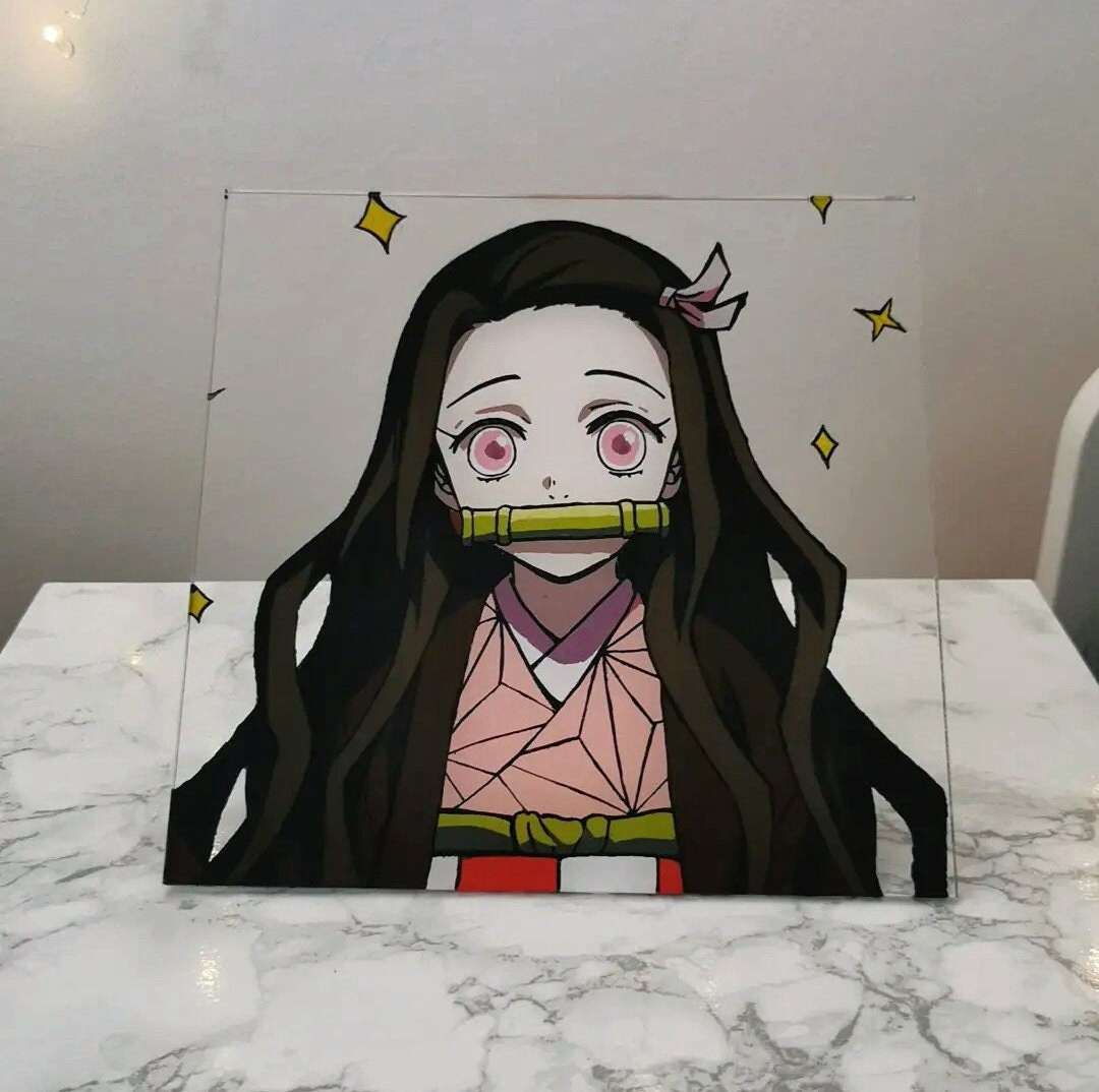 Nezuko Glass Painting Etsy