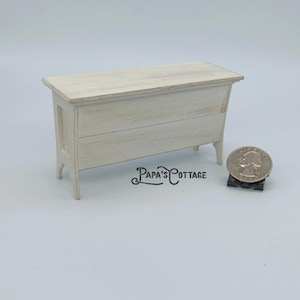 KIT - Handmade Miniature Dollhouse Doughbox 1:12 Scale - Trough table or blanket holder