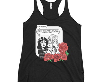 Jiujitsu Women's Racerback Tank Top - Raw Edge Seam