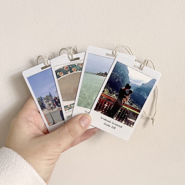 Personalized Photo Polaroid Christmas Ornament • Custom Keepsake