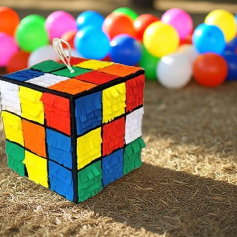 Rubix Cube Pinata - Etsy