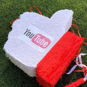 Handgemachte YouTube Like Pinata: USA Party Dekoration