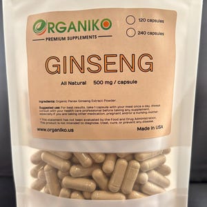 Ginseng -- 500mg Capsules