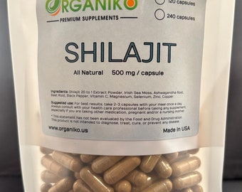 Shilajit -- 650mg Capsules