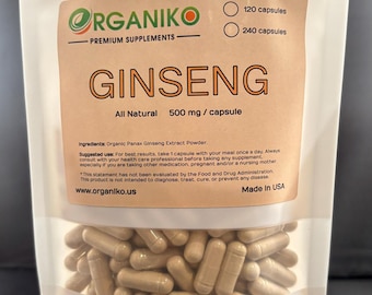 Ginseng -- 500mg Capsules
