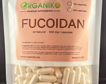 Capsule di fucoidano da 500 mg