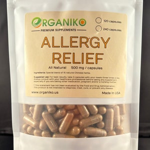 Allergy Relief  -- 500mg Capsules