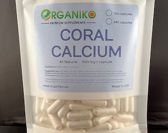 Coral Calcium -- 500mg capsules