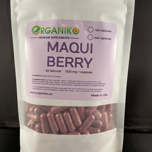 Maqui Berry -- 500mg Capsules