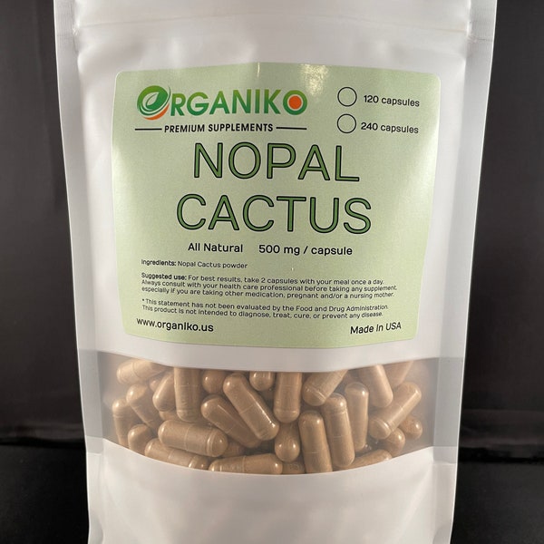 Nopal Kaktus (Feigenkaktus) - 500 mg Kapseln