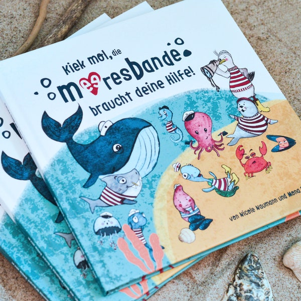 Kinder-Mitmachbuch – Kiek mol, die Meeresbande braucht deine Hilfe!