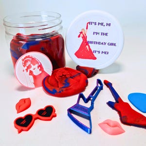 Personalized Rock Star Play Dough Jar: Music-Themed Birthday Party Favor for Girls