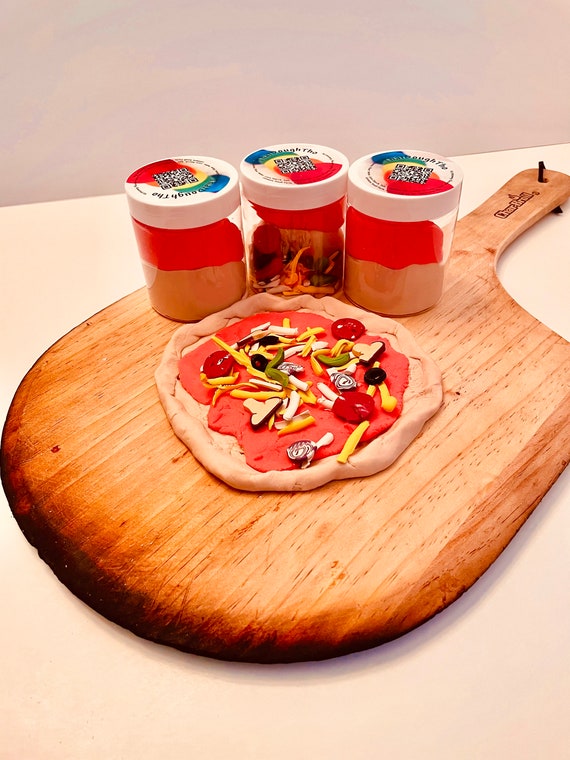 Pâte à modeler pour pizza Pot de pâte à modeler Kit de pâte à modeler Jeu  de nourriture Bonbonnière -  France