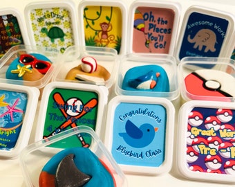 Play Dough Party Favors| Preschool Graduation Gift| Mini cups| Kindergarten Graduation Gift| Gift for Sensory Play| Toddler Class Gift