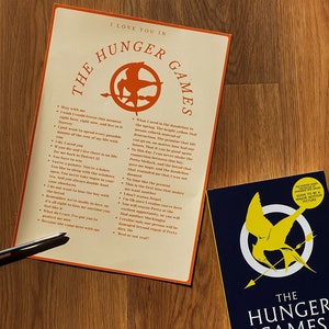 DIGITALER DOWNLOAD - I Love You in the Hunger Games Print