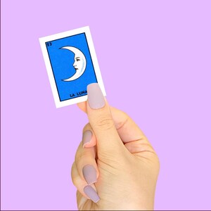La Luna vinyl sticker / loteria sticker / moon sticker | Latinx | Very That | Verythat | latina owned small business