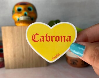 Cabrona Conversation Heart Sticker Latinx Very That Verythat  latina owned