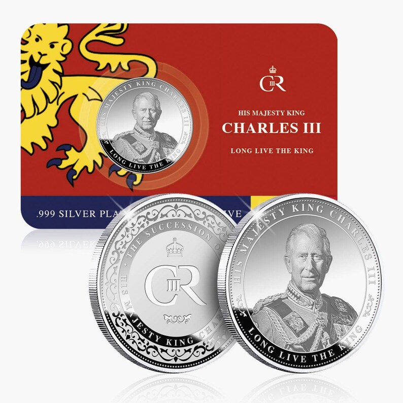 King Charles III Commemorative Keepsake Coin 2022 Long Live Etsy