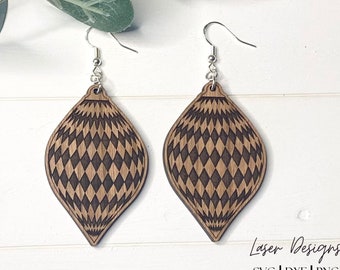 Christmas bauble earring files, laser cut files for glowforge,  earring bauble file svg for Christmas, files for laser cutting