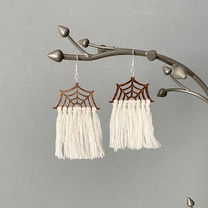 Cobweb earring files for Halloween jewelry, laser cut files glowforge, Spiders web earring files, files for laser cutting