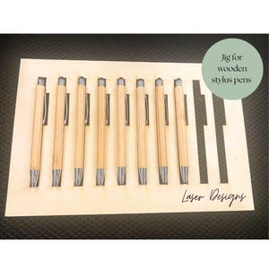 Stylus Pen Jig SVG-Datei für den digitalen Download, Pen Jig mit Glowforge, digitale Jig-Datei, Gravurdatei
