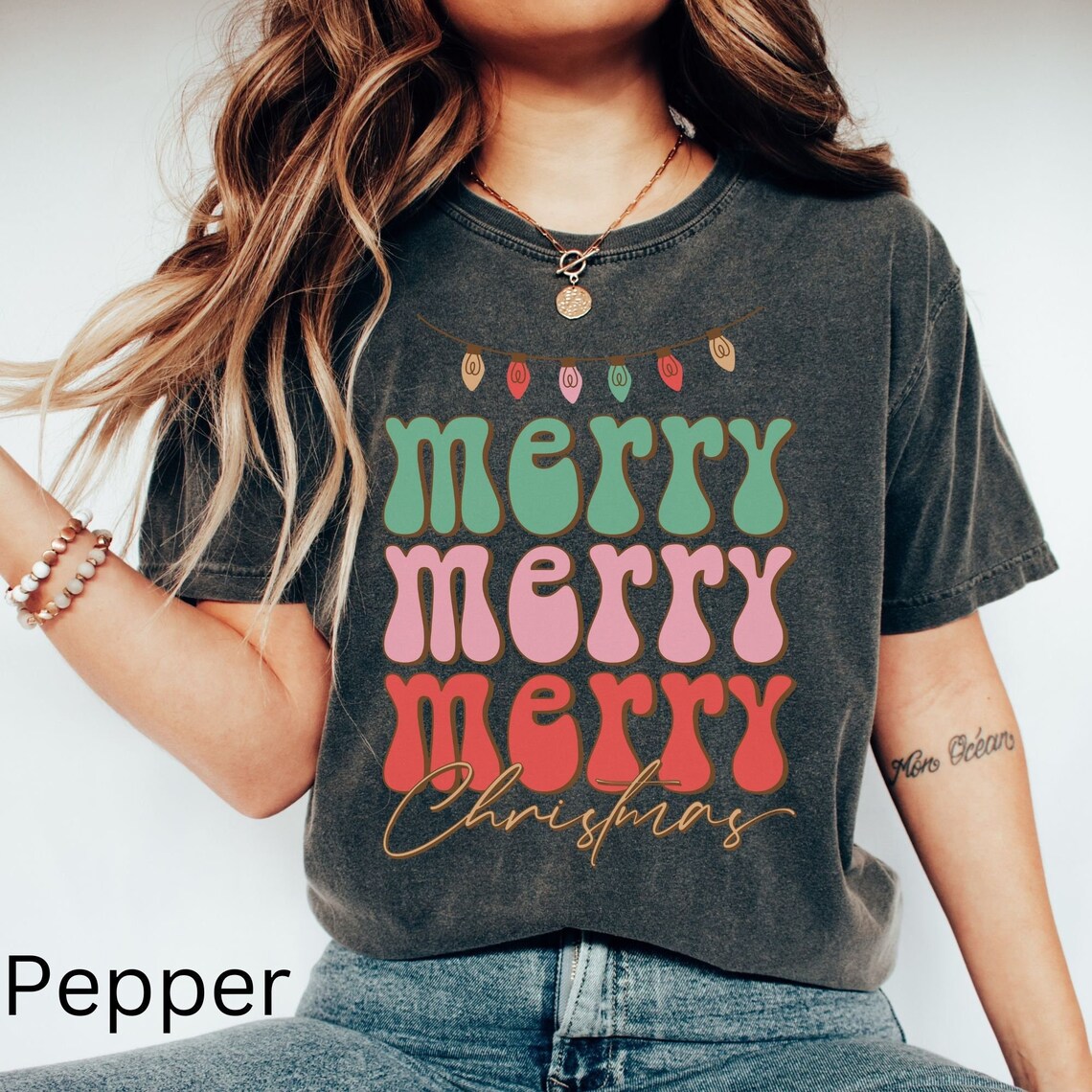 Comfort Colors Retro Christmas T-shirt Merry T-shirt - Etsy
