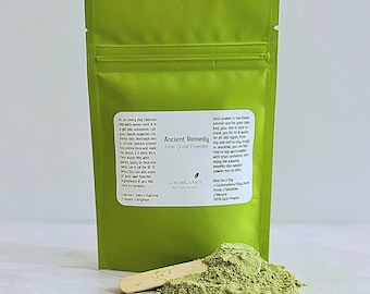 Qasil Pulver | Natürlicher Gesichtsreiniger & Maske | 3-in-1 Peeling-Pulver | Botanische Hautpflege 4oz