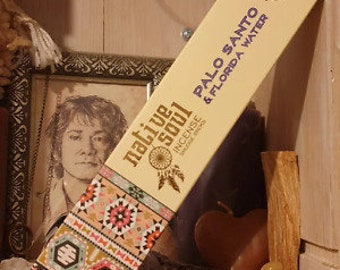 stick incense green tree native soul palo santo & florida water