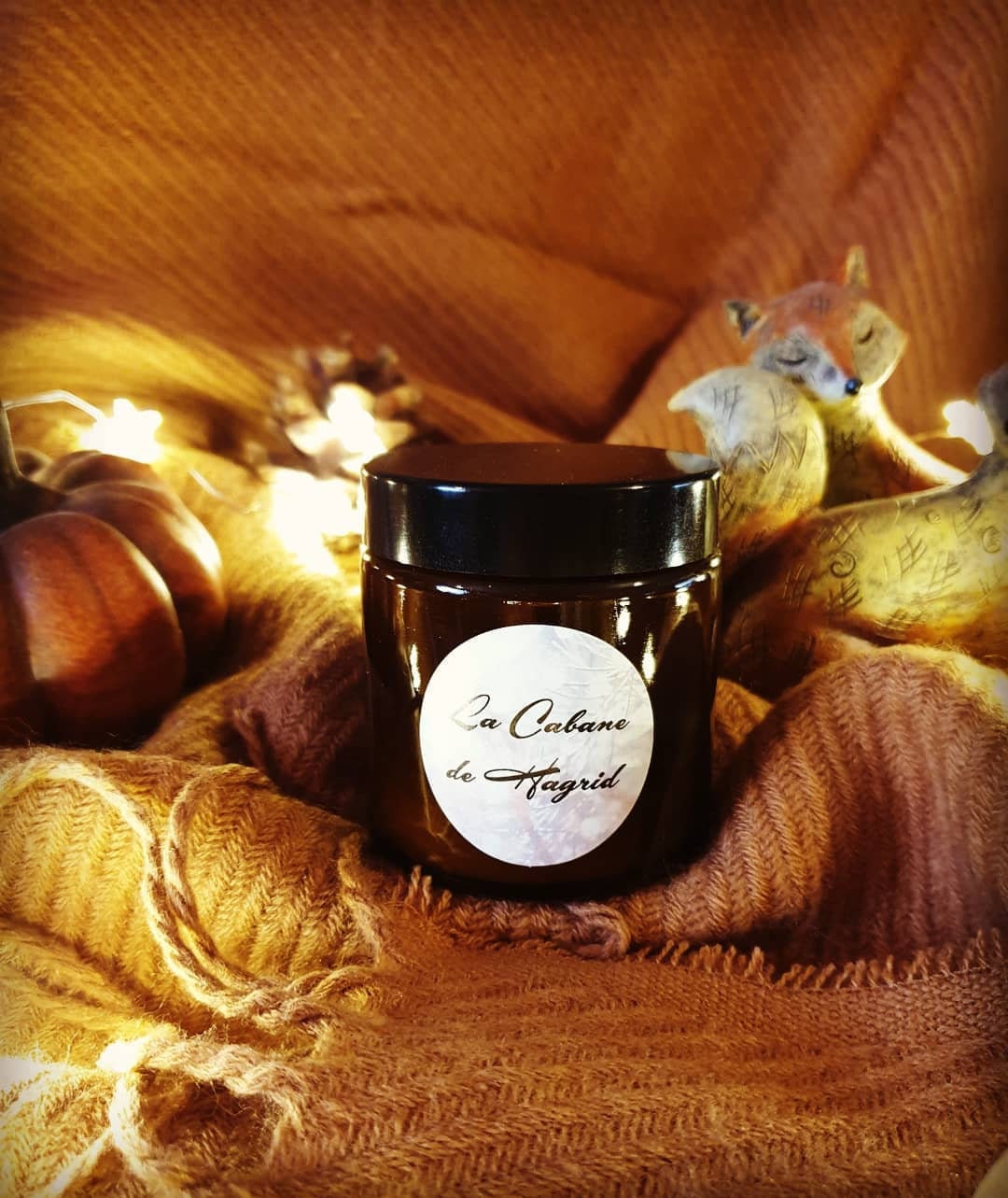 Bougie Parfumée La Cabane Senteur Pomme Cannelle à Cire de Soja