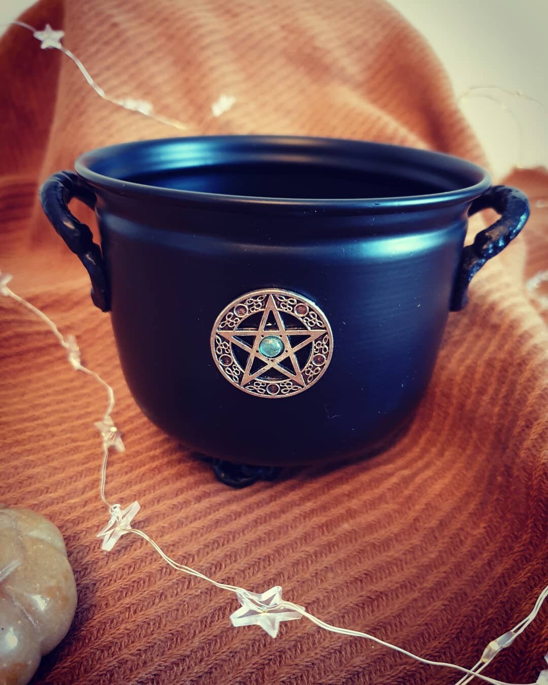 Chaudron Pentagramme en Fonte Pour Préparation Magique