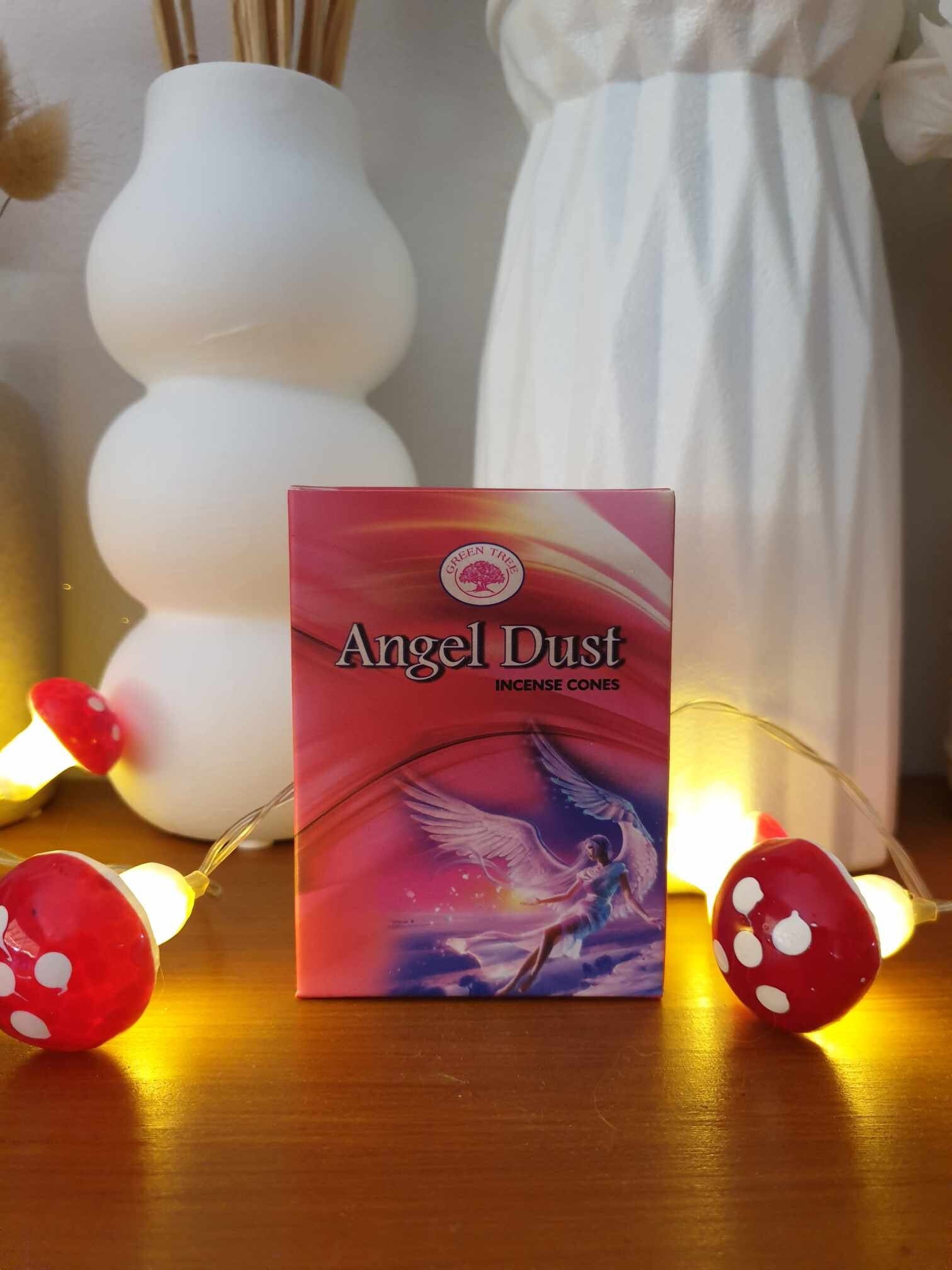 10 incense cones green tree angel dust