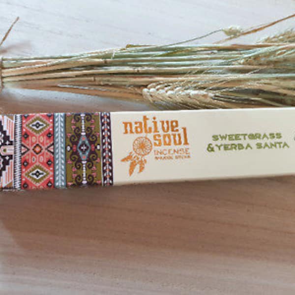 green tree native soul incense stick SWEETGRASS & YERBA SANTA