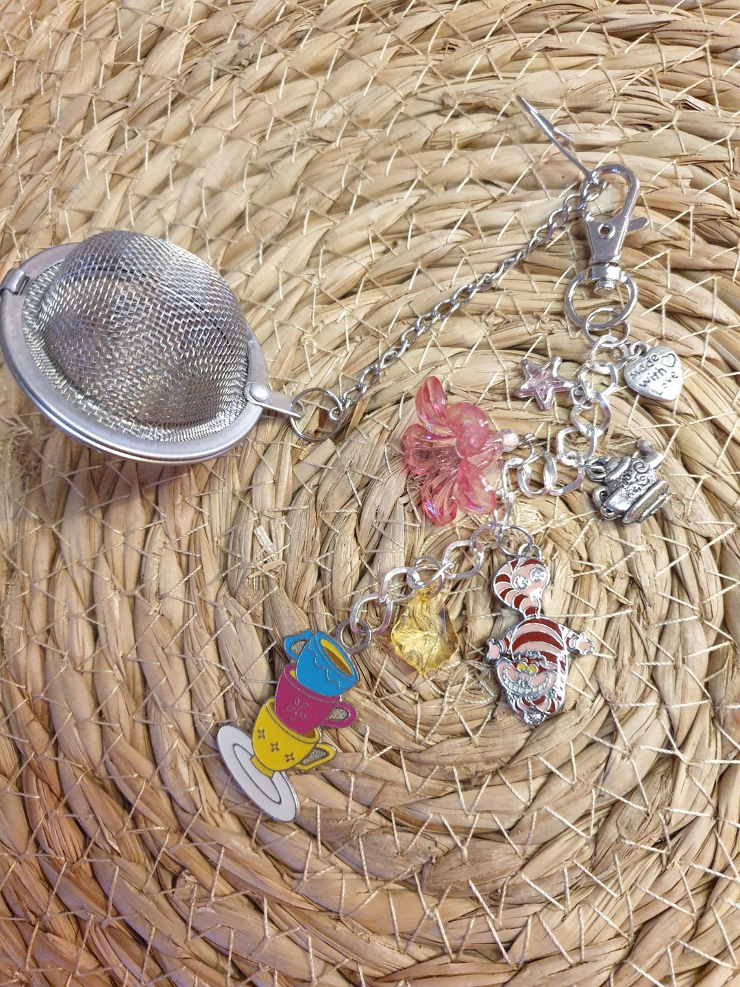 Tea Infuser Alice in Wonderland Inspired Tea Ball Chester Cat Cheshire