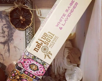 green tree native soul white sage & lavender incense stick