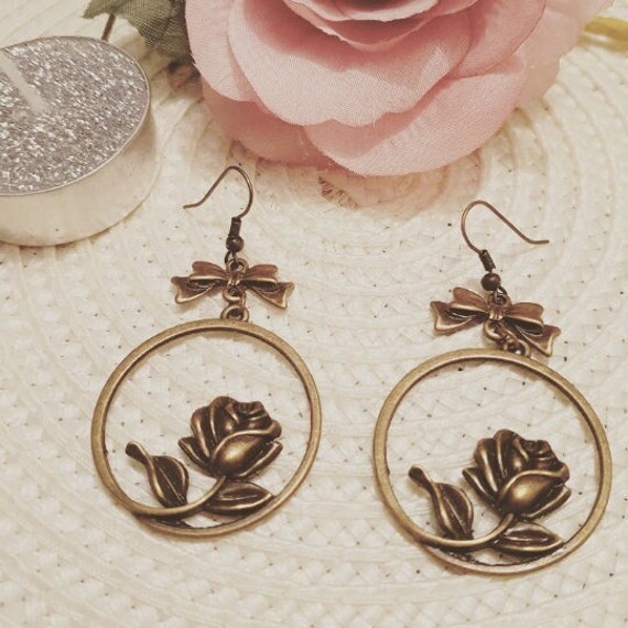 Earrings Ma Belle Rose Etsy