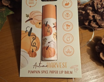 baume à lèvres automn harvest pumpkin spice citrouille épicée