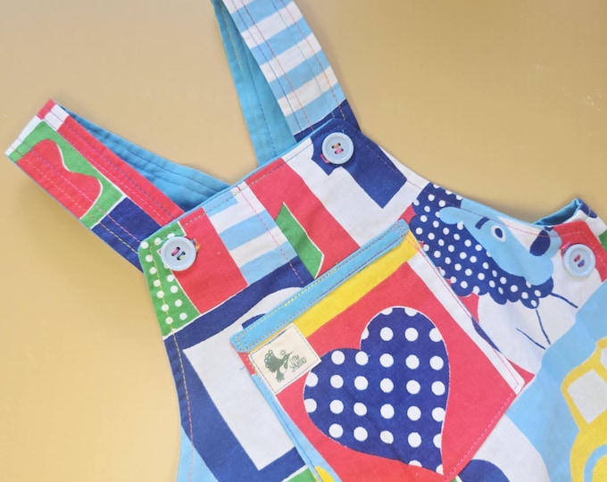 1Y 090 Vintage Cotton Sheet Overalls