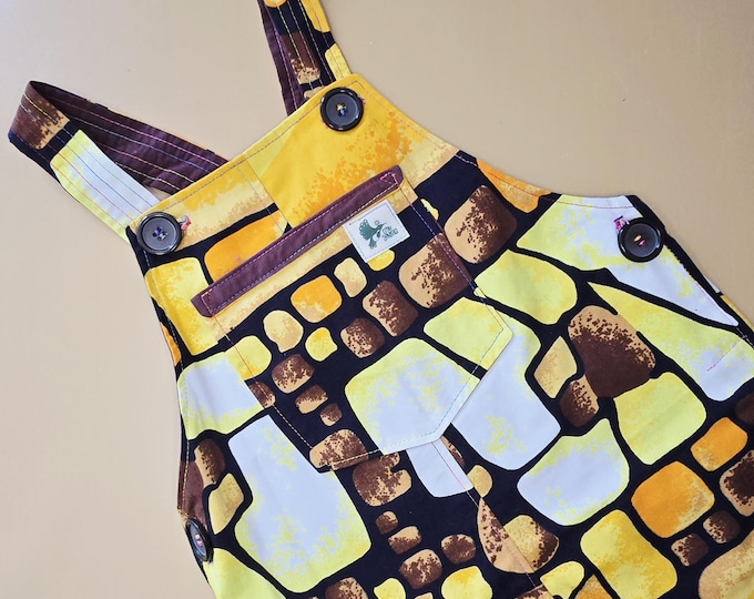 4Y 076 - Vintage retro cotton overalls