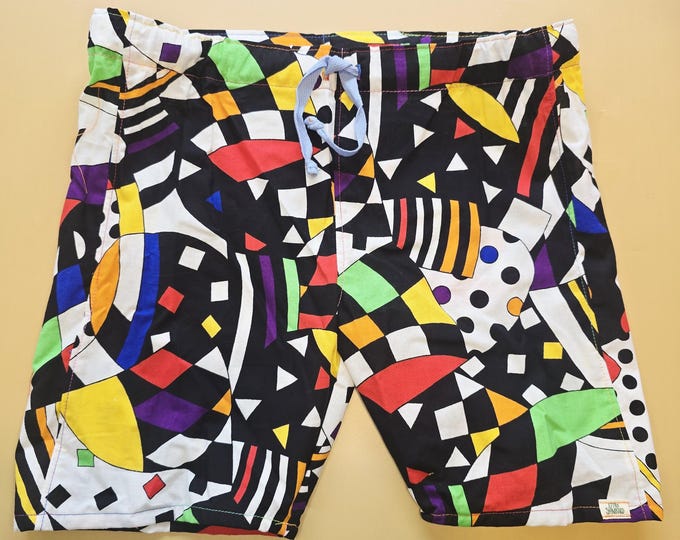 3/4 141 upcycled vintage cotton baggy shorts